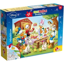 Disney Donald kacsa családja 2 az 1-ben maxi 35 db-os puzzle és színező 70×50 cm – Lisciani