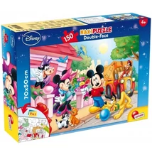 Mickey egér és barátai 2 az 1-ben 150 db-os puzzle és színező 70×50 cm – Lisciani