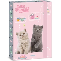 Ars Una: Cute animals – tea party cicás füzetbox A/4