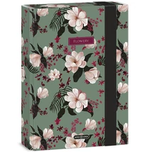 Ars Una: Flowery green virágos füzetbox A/5