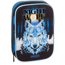 Ars Una: Nightwolf többszintes kihajtható tolltartó 15,5×22,5×4,5 cm