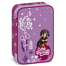 Ars Una: Cute Animals – Puppy tacskó mintás többszintes tolltartó 15,5×22,5×4,5 cm