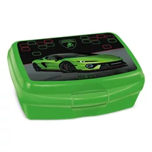 Ars Una: Zöld Lamborghini uzsonnás doboz 16,5×6x13,5 cm