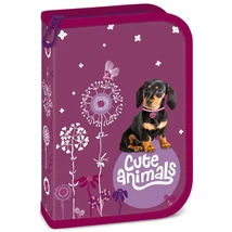 Ars Una: Cute Animals – Puppy tacskó mintás töltött tolltartó 12,8×19,3×3,6 cm