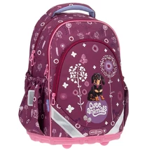 Ars Una: Cute Animals – Puppy tacskó mintás anatómiai iskolatáska, hátizsák 33×42×21 cm