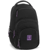 Ars Una: Girl’s Black-Violet Cordura iskolatáska hátizsák AU-2 32×46×22 cm