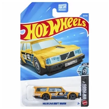 Hot Wheels: Volvo 240 Drift Wagon sárga kisautó 1/64 - Mattel