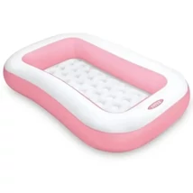 Négyszögletes rózsaszín gyermekmedence 166×100×25 cm – Intex