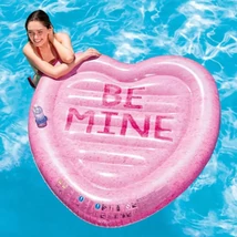 Intex: Cukorka szív sziget felfújható gumimatrac 145×142 cm