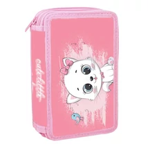 Spirit: Little Kitty cica mintás három szintes töltött tolltartó 28 db-os