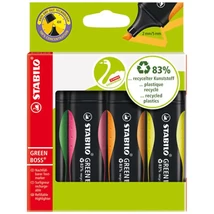 Stabilo: GREEN BOSS szövegkiemelő készlet 4 db-os