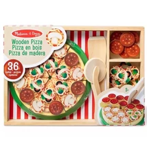 Melissa&amp;Doug: Fa Pizza party játékszett – Spin Master