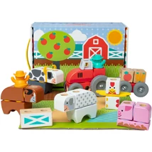 Blockables: Farm fa építőjáték - Melissa &amp; Doug