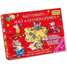 Sajtverseny és Maci a gyümölcsösben készségfejlesztő társasjáték – D-Toys
