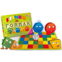 Színek és formák készségfejlesztő társasjáték – D-Toys