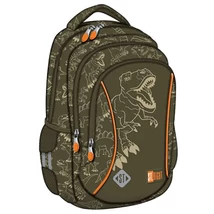 St.Right T-Rex Junior háromrekeszes iskolatáska, hátizsák 39×27×17 cm