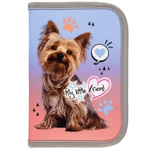 My Little Friend – Grey Yorkie mintás kihajtható tolltartó 21×14×3,5 cm
