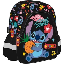 Disney Stitch Aloha fekete színű ovis hátizsák 29x22x9 cm