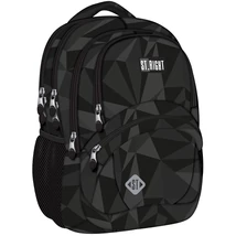 St.Right Geometric gray ergonomikus iskolatáska, hátizsák BP05 42×30×19 cm