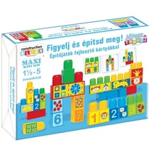 Játssz és tanulj!: Figyelj és építsd meg! Építőjáték fejlesztő kártyákkal – D-Toys