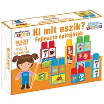 Játssz és tanulj!: Ki mit eszik? Fejlesztő építőjáték – D-Toys