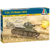 Italeri 1/72 T-34/76 Model 1943 tank makett