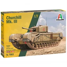 Italeri 1/72 Churchill Mk. III tank makett
