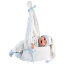 Llorens: Mimo újszülött síró baba babahordozóval 42 cm-es