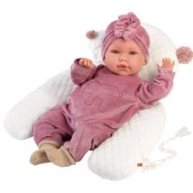 Llorens: Mimi Llorana 42 cm-es baba hanggal, macis kezeslábasban párnával