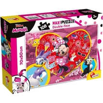 Minnie egér 2 az 1-ben 108 db-os puzzle és színező 70×50 cm – Lisciani