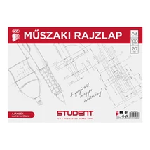 Ico: Student műszaki rajzlap ajándék iratgyűjtőben A/3