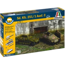 Italeri 1/72 Sd. Kfz. 251/1 Ausf. C féllánctalpas páncélozott járművek 2 db-os makett szett