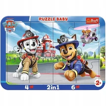 Mancs őrjárat kutyahősök 2 az 1-ben keretes baby puzzle - Trefl