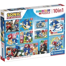 Sonic a sündisznó 10 az 1-ben supercolor puzzle – Clementoni