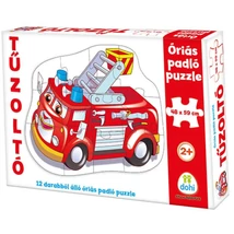 Tűzoltóautó óriás padló puzzle 12 db-os