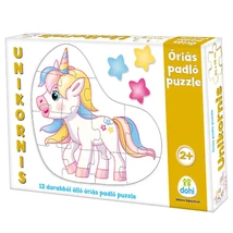 Unikornis óriás padló puzzle 12 db-os