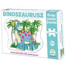 Dinoszaurusz óriás padló puzzle 12 db-os