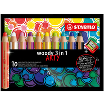 Stabilo Woody 3in1 ARTY színes ceruza szett 10 db-os
