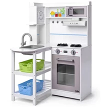 Sarok konyha szett műanyag kosarakkal – Woodyland