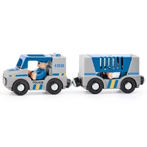 Mágneses rendőrautó pótkocsival – Woodyland