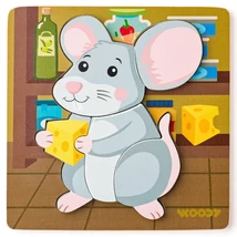 Fa egeres 5 db-os baba puzzle – Woodyland