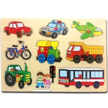 Fa Járműves formapuzzle