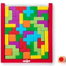 Színes fa tetris kirakó játék – Woodyland