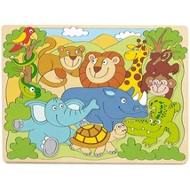 Afrika állatai formapuzzle – Woodyland