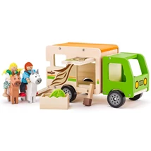 Lószállító fa autó kiegészítőkkel – Woodyland