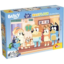 Bluey és barátai 2 az 1-ben 24 db-os maxi padló puzzle és színező 35×25 cm – Lisciani