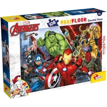 Bosszúállók 2 az 1-ben 108 db-os maxi puzzle és színező 70×50 cm – Lisciani