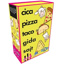 Cica, pizza, taco, gida, sajt társasjáték