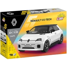 COBI: Renault 5 E-Tech fehér autó építőjáték (24675)