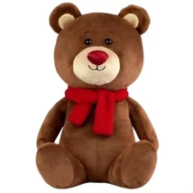 Fényes orrú plüss barna maci 25 cm-es